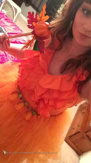 Easy and Creative Pumpkin Spice Princess Costume