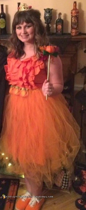 Easy and Creative Pumpkin Spice Princess Costume