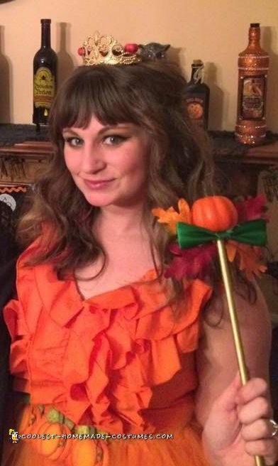 Easy and Creative Pumpkin Spice Princess Costume