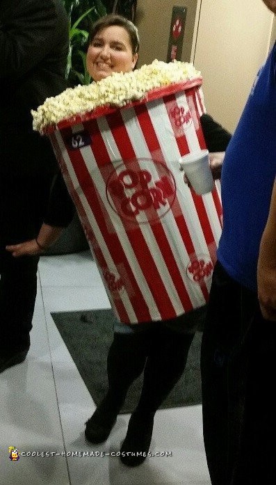 Easy Popcorn Bucket Costume