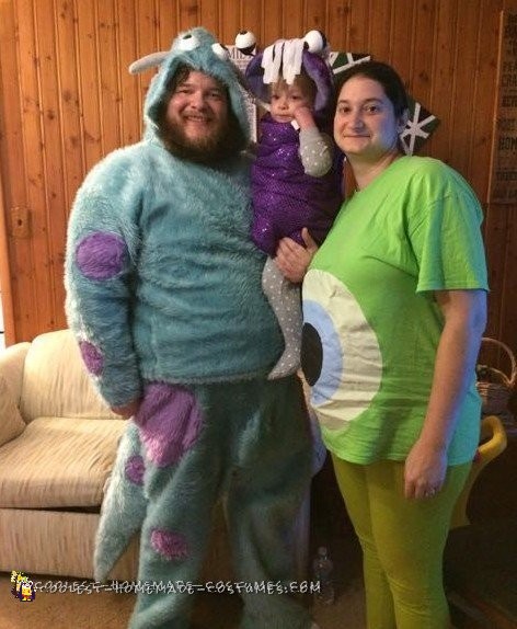 Family Monster's Inc. Group Costume