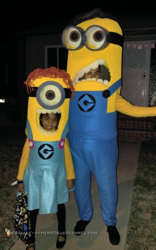 Father and Daughter Minions Costumes