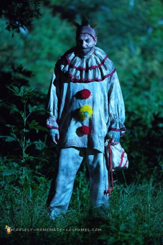 Female Twisty the Clown Costume and Makeup from American Horror Story