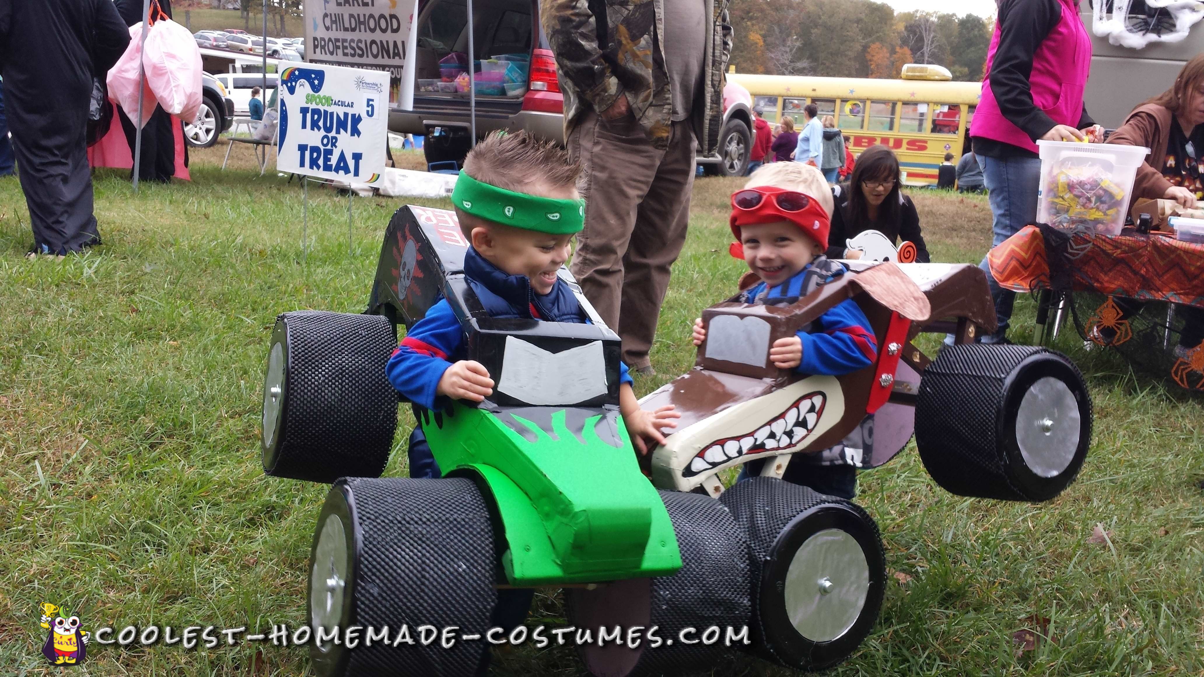 Monster Truck Costumes for Twins