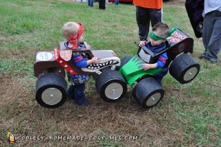 Monster Truck Costumes for Twins