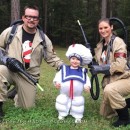Ghostbusters and the Stay Puft Marshmallow Man Family Costumes