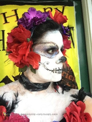 Dia de los Muertos Costume and Makeup