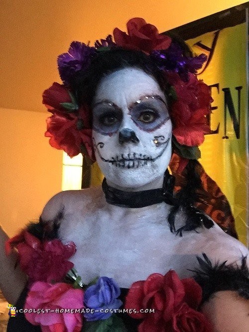 Dia de los Muertos Costume and Makeup