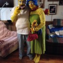 Homer and Marge Simpson Couple Costume