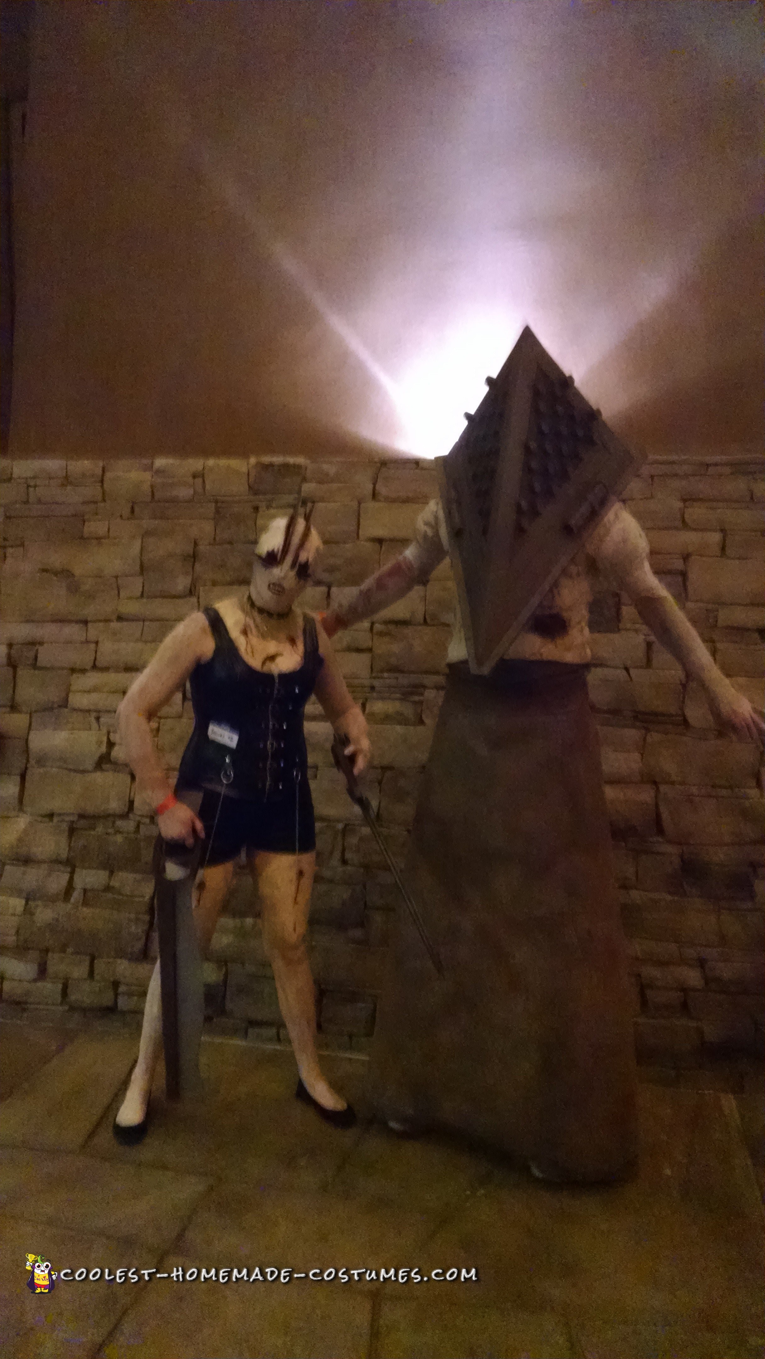 Pyramid Head and Claudia Wolf Couple Costume