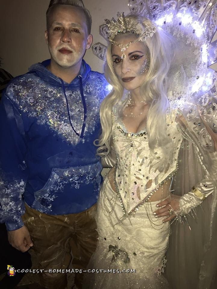 Cool Ice Queen and Jack Frost Couple Costume