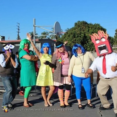 Amazing Homemade Anger and Joy From Inside Out Costumes