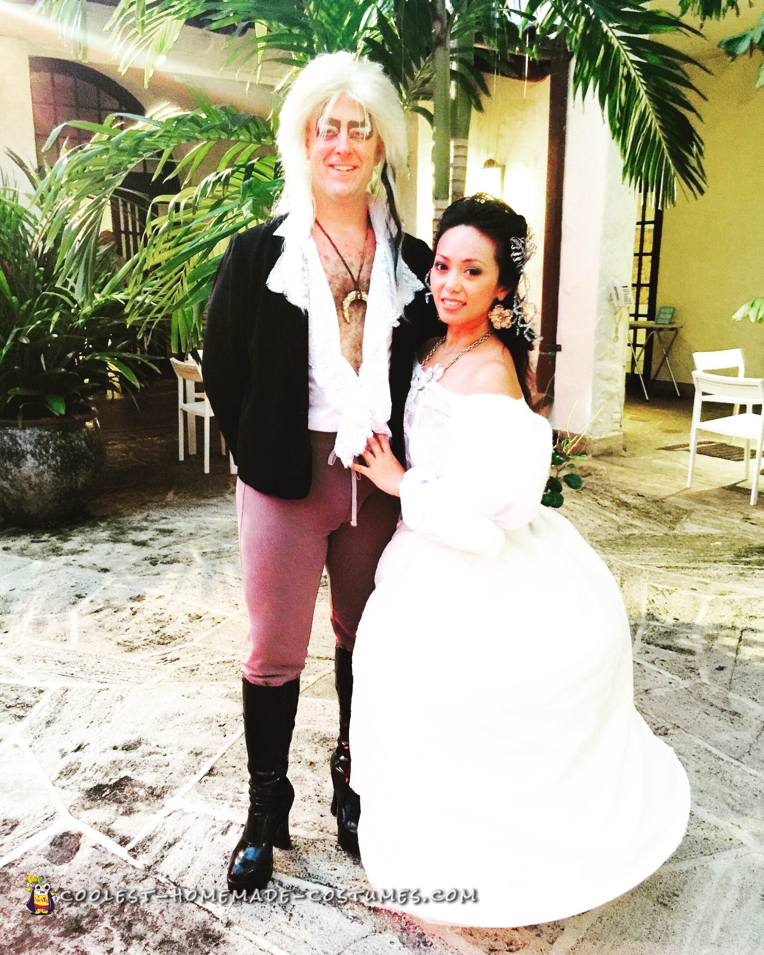Jareth the Goblin King and Sarah from Labyrinth Couple Costume
