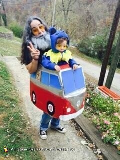 Jerry Garcia and his Dancing Bear Mom and Baby Costumes