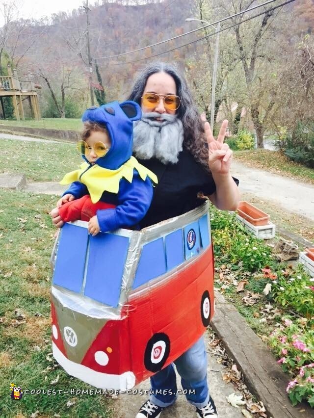 Jerry Garcia and his Dancing Bear Mom and Baby Costumes