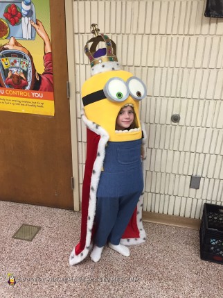 King Bob and Purple Minion Couple Costume