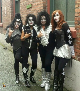 All-Girl Group Costume: KISS Rock Stars for a Day