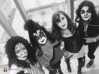 All-Girl Group Costume: KISS Rock Stars for a Day
