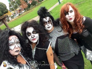 All-Girl Group Costume: KISS Rock Stars for a Day