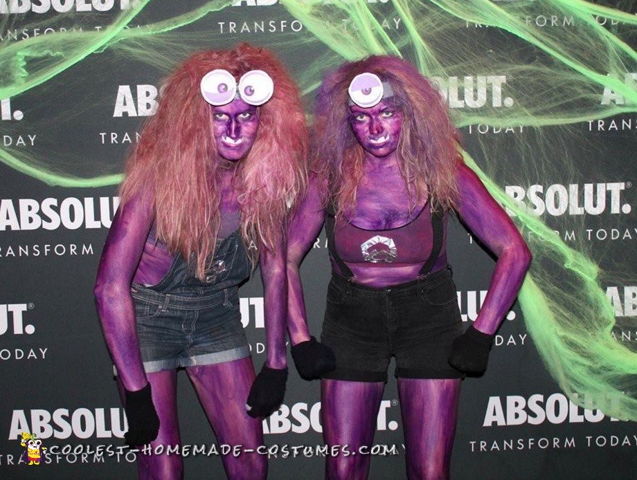 Last Minute DIY Evil Purple Minions Costumes
