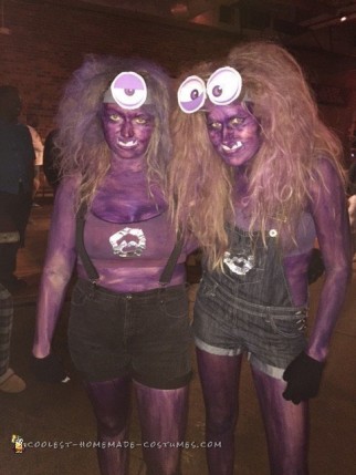 Last Minute DIY Evil Purple Minions Costumes