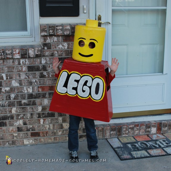 buket servitrice let Little Lego Man Costume for Kids