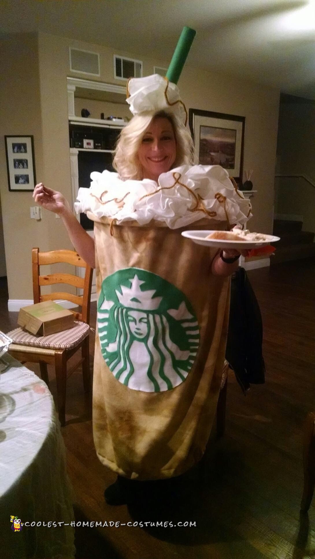 Starbuck's Latte Coffee Cup Costume