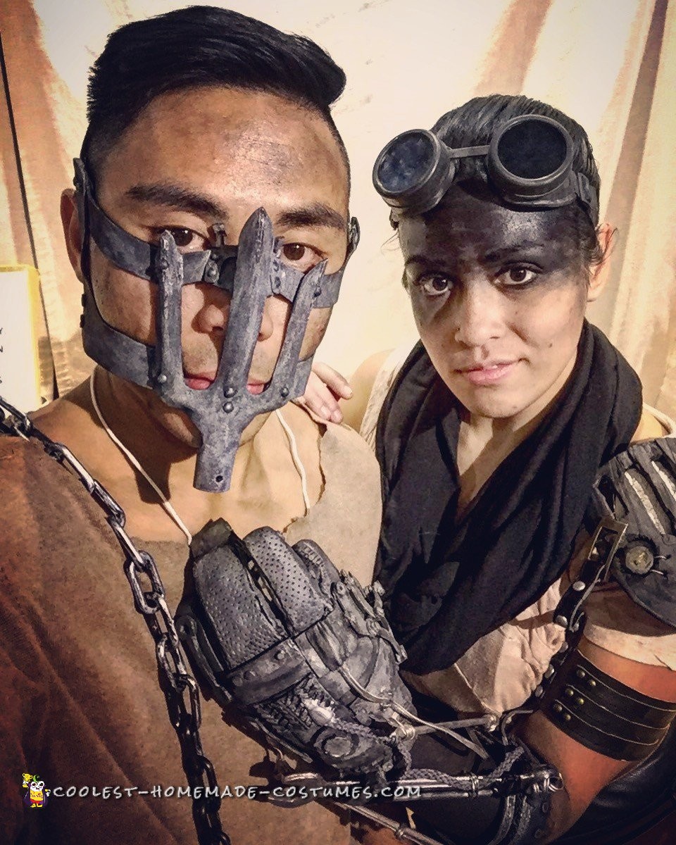 Mad Max and Imperator Furiosa with Bionic Arm Costume