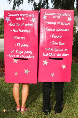 Middle-Aged Barbie and Mid-Life Crisis Ken Couple Costume