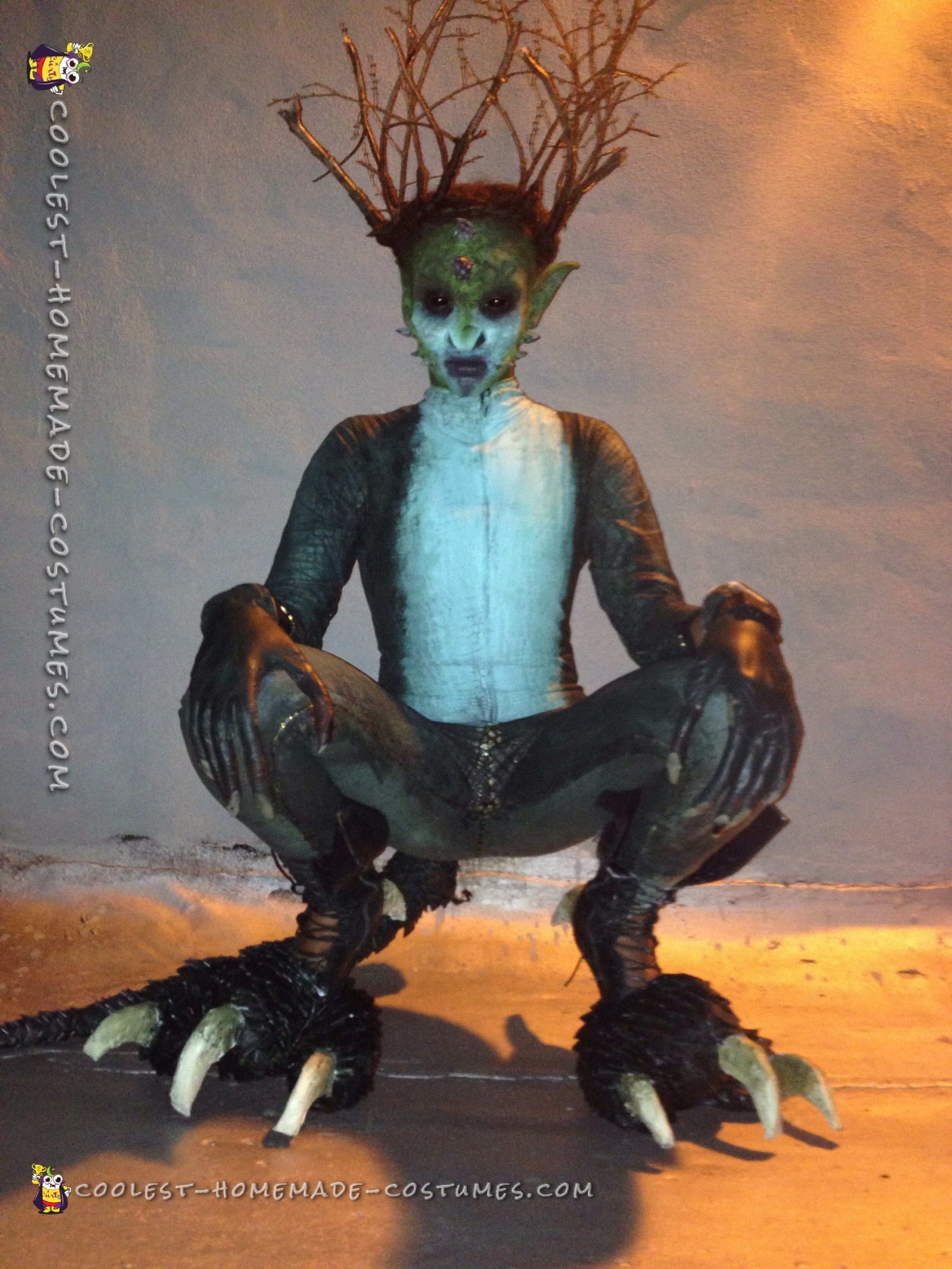 Awesome DIY Reptilian Alien Costume