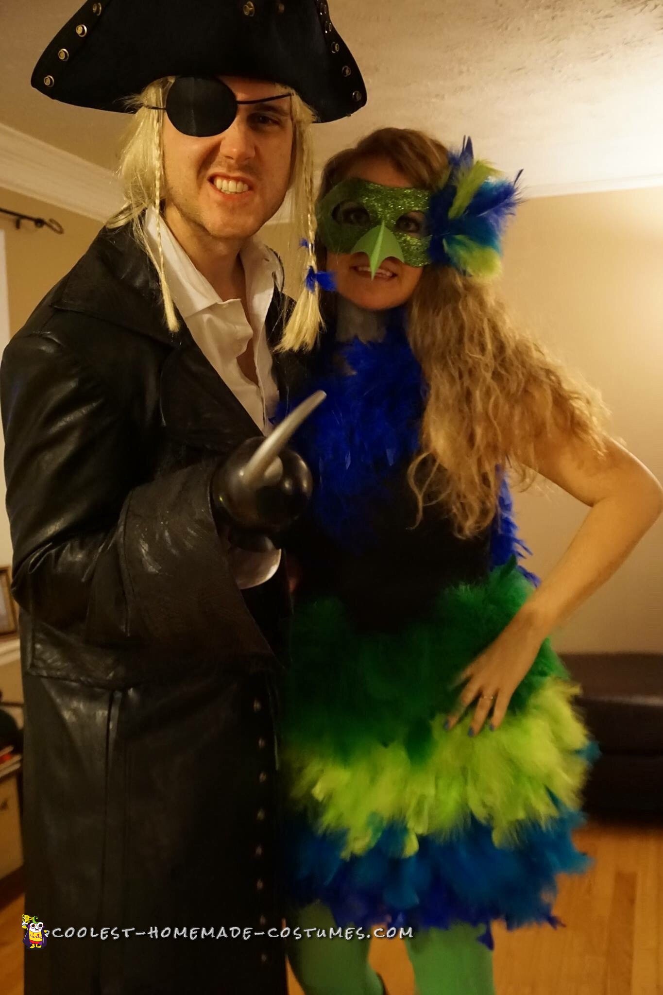 Parrot and Pirate Couple Costume
