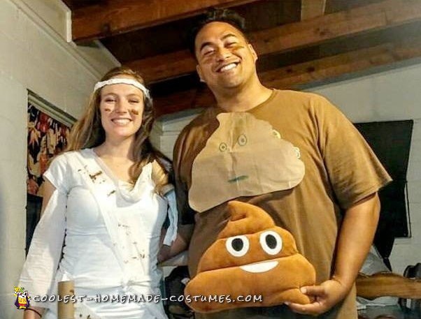 Poo and Toilet Paper Couple Costume