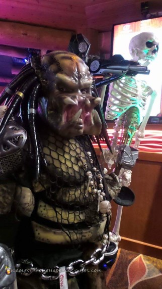 Predator Costume Made of Recycled Parts