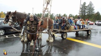 Predator Costume Made of Recycled Parts