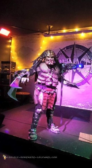 Predator Costume Made of Recycled Parts