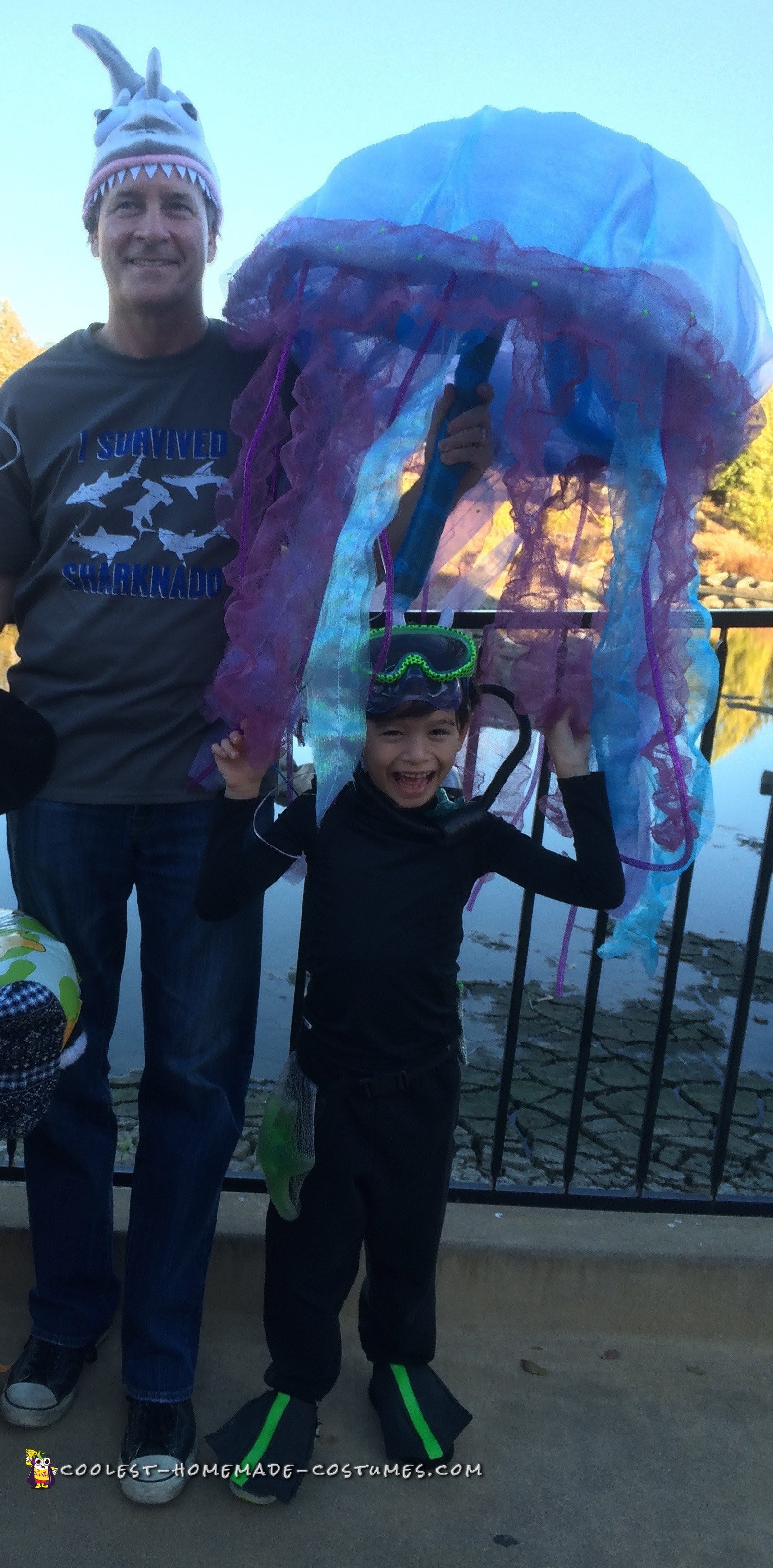 Scuba Diver Trapped by a Jellyfish Costume