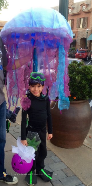 Scuba Diver Trapped by a Jellyfish Costume