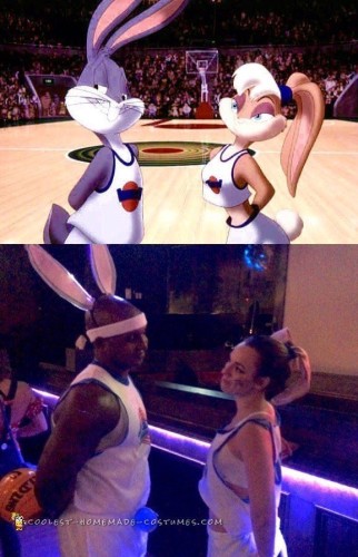 Space Jam's Bugs and Lola Bunny Couple Costume