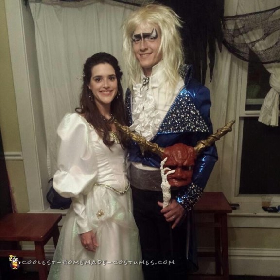 Spot on Sarah and Jareth Costumes from Labyrinth!