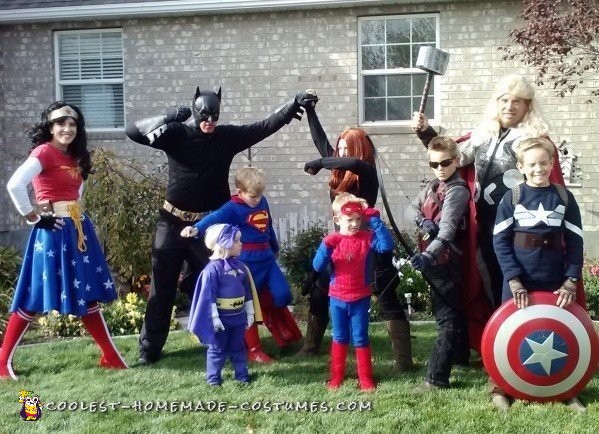 DIY Super Hero Family Costumes