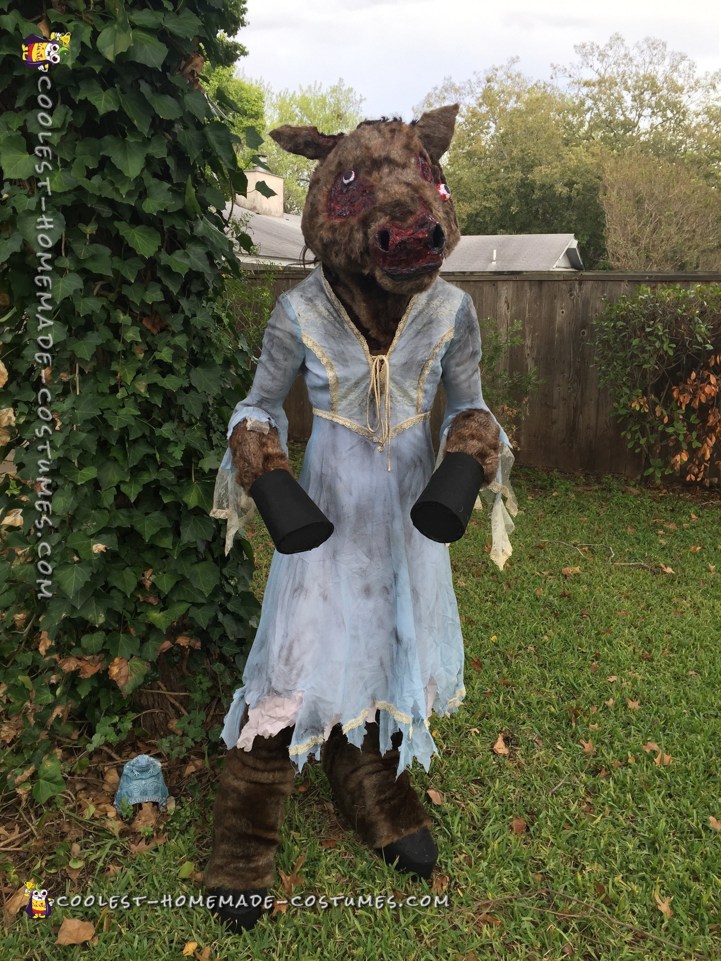 Urban Legend Comes to Life: Creepy Donkey Lady Costume