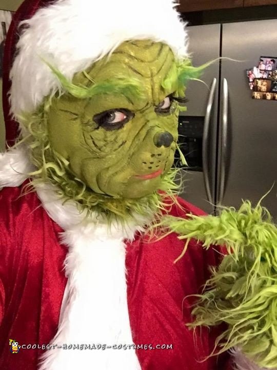 Comment le Grinch a volé Noël Masque Halloween Cosplay Costumes latex Visage Complet 