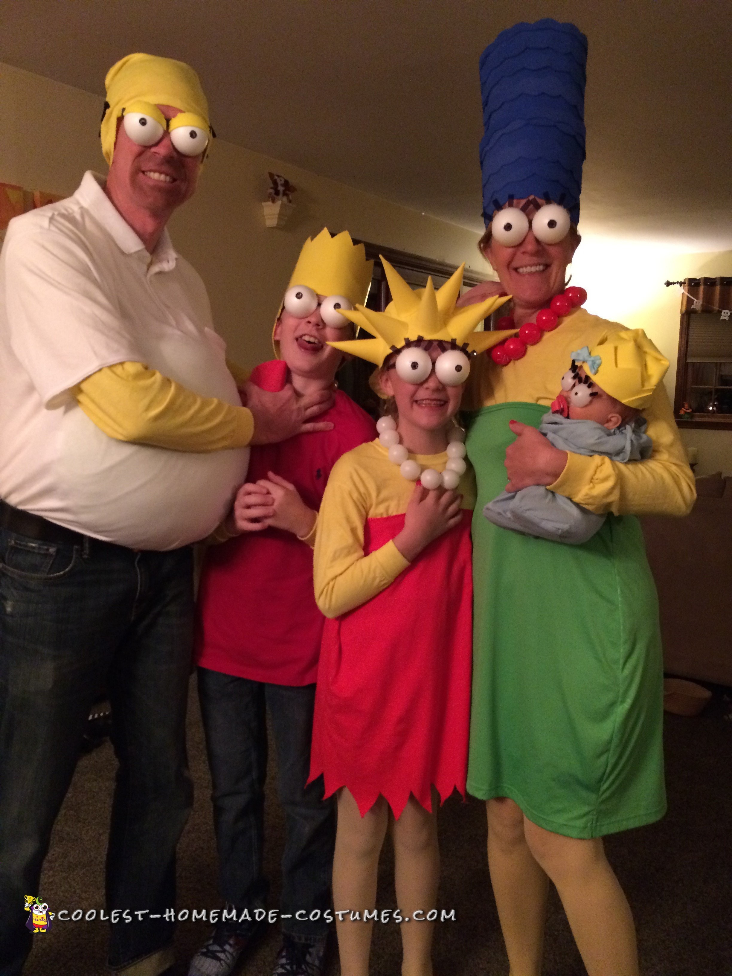 Coolest DIY Simpsons Family Costumes