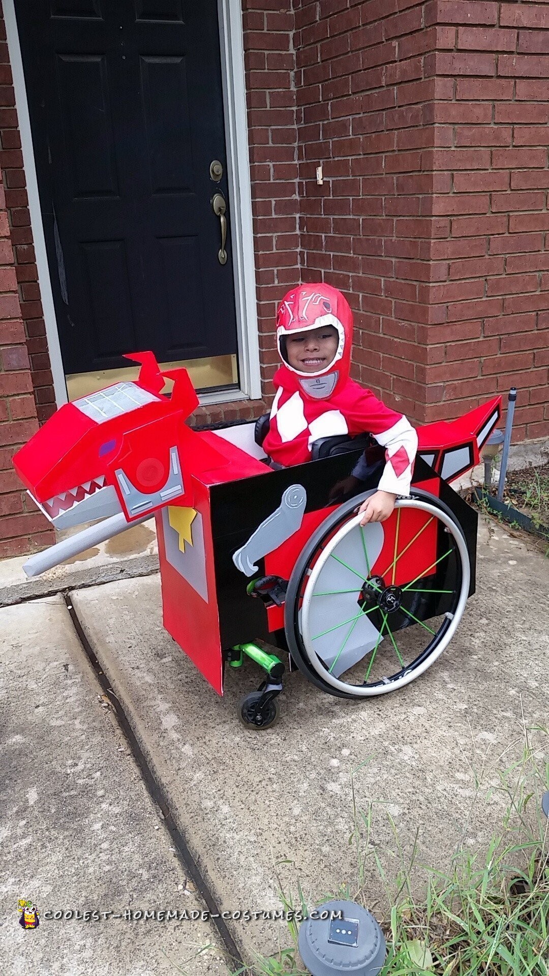 Toddler's Creative Dinozord Wheelchair Costume!