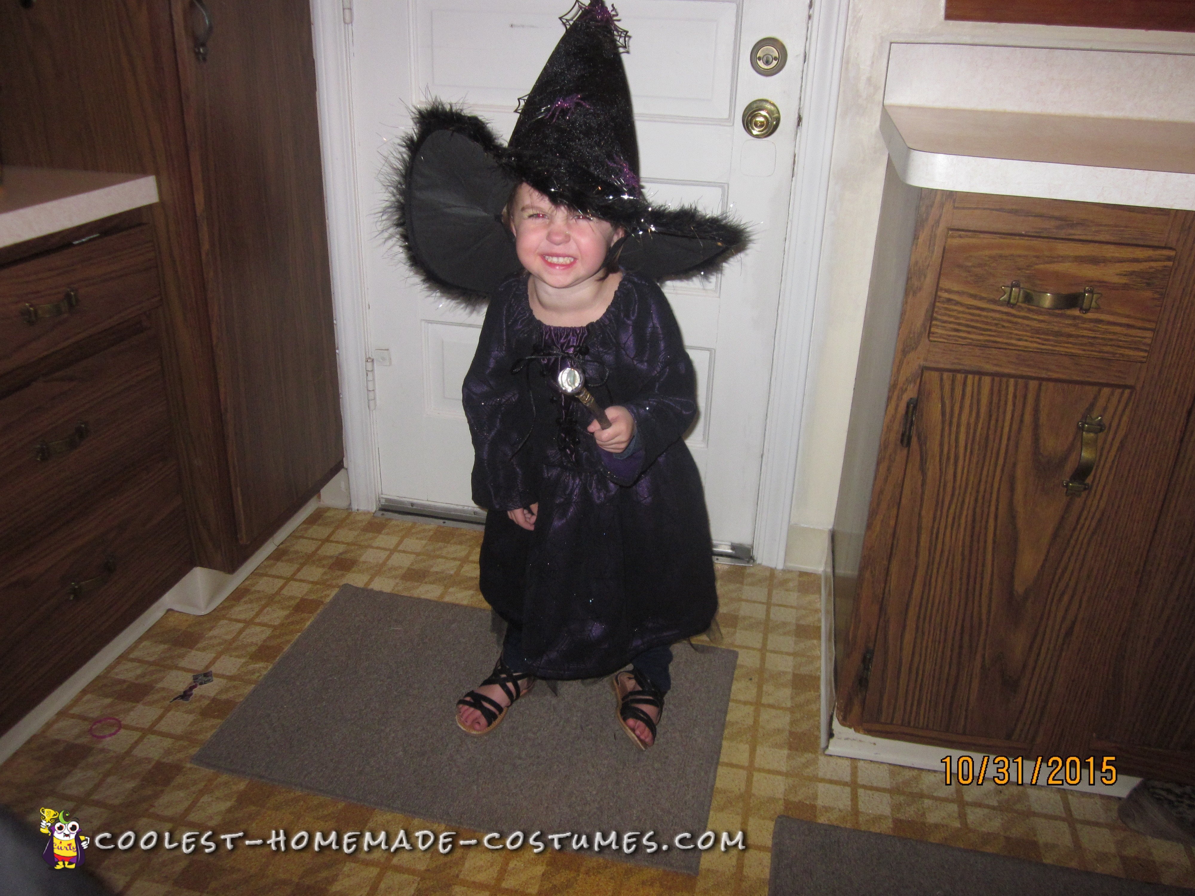 Toddler's Deluxe Handmade Spider Witch Costume