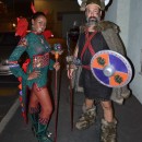 Viking and Dragon Love Couple Costume