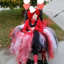 Wheelchair Princess of Hearts Costume with Heart Escort