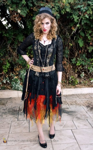 Blazing Witch on Fire Costume