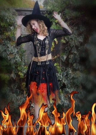 Blazing Witch on Fire Costume