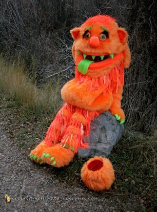 Big Orange Homemade Monster Costume